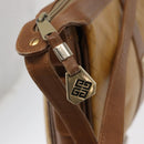 GIVENCHY Shoulder Bag PVC Canvas Beige Gold Auth bs32588-10