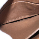 GIVENCHY Shoulder Bag PVC Canvas Beige Gold Auth bs32588-11