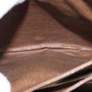 GIVENCHY Shoulder Bag PVC Canvas Beige Gold Auth bs32588-22