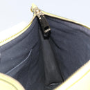 VERSACE Clutch Bag Leather Yellow Gold Auth bs32589-18