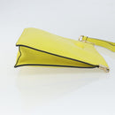 VERSACE Clutch Bag Leather Yellow Gold Auth bs32589-3