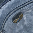 GUCCI GG Plus Supreme Clutch Bag PVC Navy Gold Auth bs32591-9