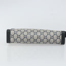 GUCCI GG Plus Supreme Clutch Bag PVC Navy Gold Auth bs32591-6
