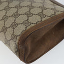 GUCCI GG Supreme Web Sherry Line Bag PVC Beige Gold 89 01 032 Auth bs32593-15