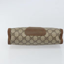 GUCCI GG Supreme Web Sherry Line Bag PVC Beige Gold 89 01 032 Auth bs32593-6
