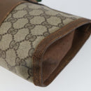 GUCCI GG Supreme Web Sherry Line Bag PVC Beige Gold 89 01 032 Auth bs32593-7