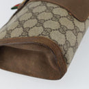 GUCCI GG Supreme Web Sherry Line Bag PVC Beige Gold 89 01 032 Auth bs32593-14