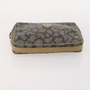 SAINT LAURENT Clutch Bag PVC Leather Coated Canvas 3 Set Beige Auth bs32596-18