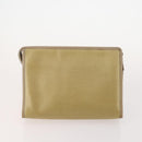 SAINT LAURENT Clutch Bag PVC Leather Coated Canvas 3 Set Beige Auth bs32596-3