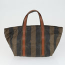 FENDI Celine Hand Bag Nylon 3 Set Black Brown Auth bs32598-17