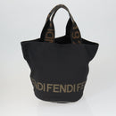 FENDI Celine Hand Bag Nylon 3 Set Black Brown Auth bs32598-2