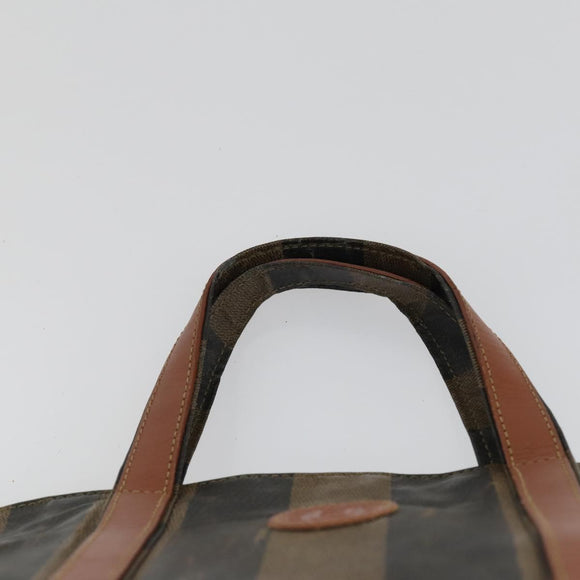 FENDI Celine Hand Bag Nylon 3 Set Black Brown Auth bs32598