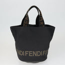 FENDI Celine Hand Bag Nylon 3 Set Black Brown Auth bs32598-3