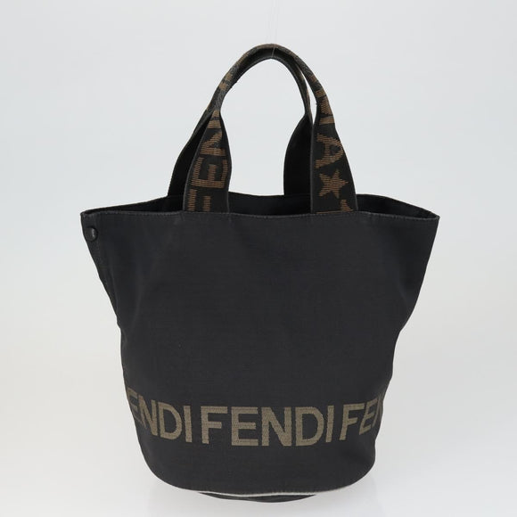 FENDI Celine Hand Bag Nylon 3 Set Black Brown Auth bs32598