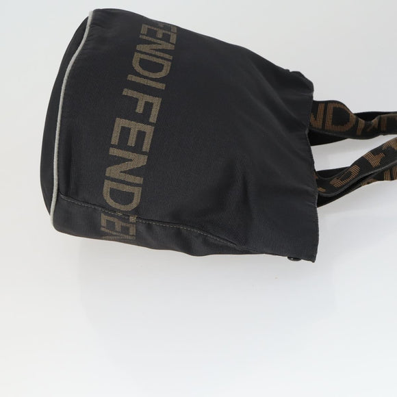 FENDI Celine Hand Bag Nylon 3 Set Black Brown Auth bs32598