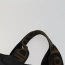 FENDI Celine Hand Bag Nylon 3 Set Black Brown Auth bs32598-6