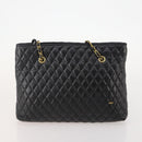 BALLY Chain Shoulder Bag Canvas Leather 3 Set Beige Black Auth bs32600-10