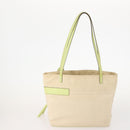 BALLY Chain Shoulder Bag Canvas Leather 3 Set Beige Black Auth bs32600-3