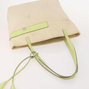 BALLY Chain Shoulder Bag Canvas Leather 3 Set Beige Black Auth bs32600-5