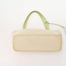 BALLY Chain Shoulder Bag Canvas Leather 3 Set Beige Black Auth bs32600-8