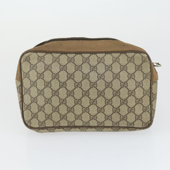 GUCCI GG Supreme Tote Bag PVC 2 Set Beige Auth bs32602