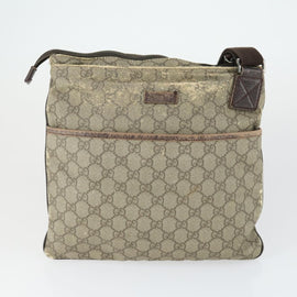 GUCCI GG Supreme Tote Bag PVC 2 Set Beige Auth bs32602 - 0