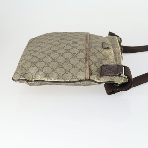 GUCCI GG Supreme Tote Bag PVC 2 Set Beige Auth bs32602