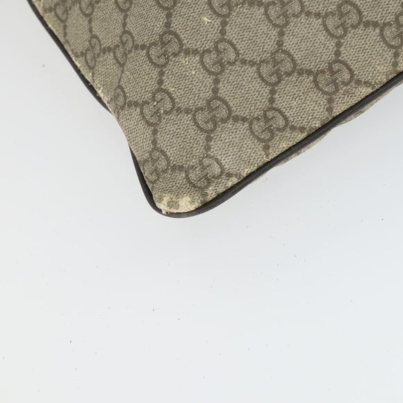 GUCCI GG Supreme Tote Bag PVC 2 Set Beige Auth bs32602