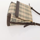 BURBERRY Nova Check Blue Label Hand Bag Nylon 2 Set Beige Auth bs32603-12
