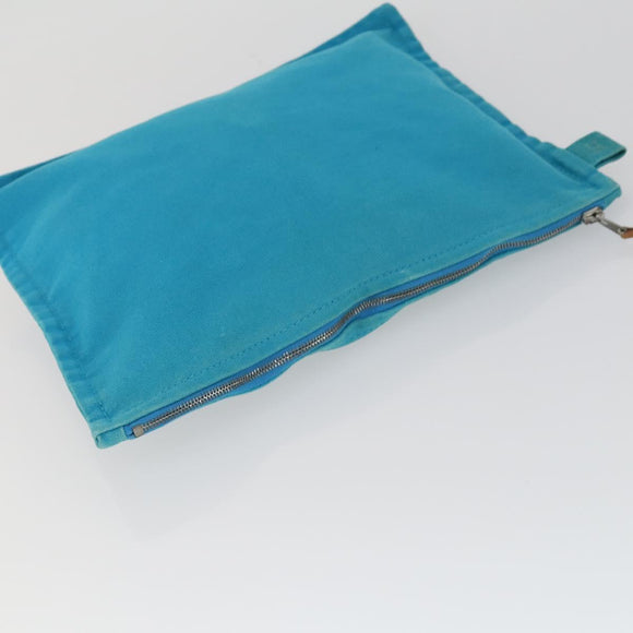 HERMES Bora Bora Pouch Canvas 3 Set Light Blue Auth bs32604