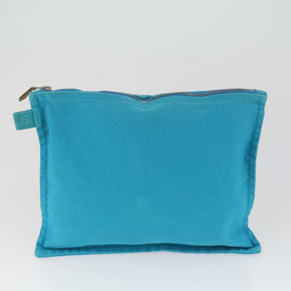 HERMES Bora Bora Pouch Canvas 3 Set Light Blue Auth bs32604