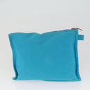 HERMES Bora Bora Pouch Canvas 3 Set Light Blue Auth bs32604-9
