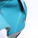 HERMES Clutch Bag Cotton Leather 2 Set Red Blue Auth bs32605-17