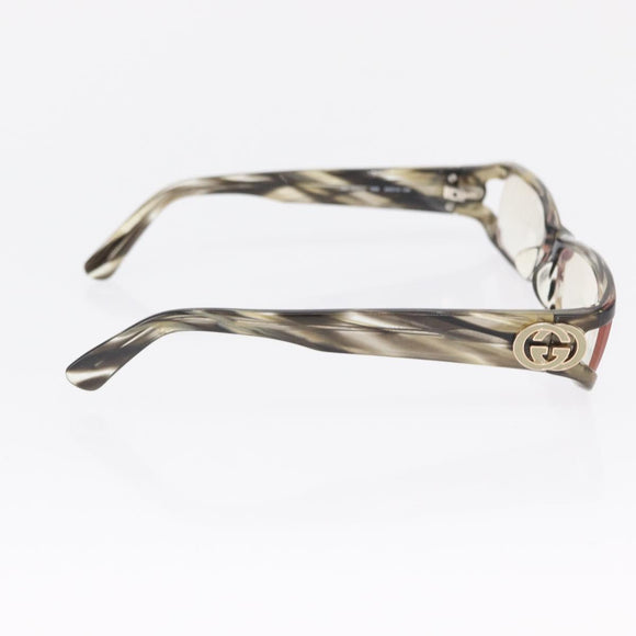 GUCCI Glasses Sunglasses plastic 2 Set Black Brown Auth bs32606