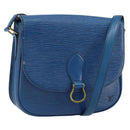 LOUIS VUITTON Epi Saint Cloud GM Shoulder Bag Toledo Blue M52195 LV Auth bs32607-1
