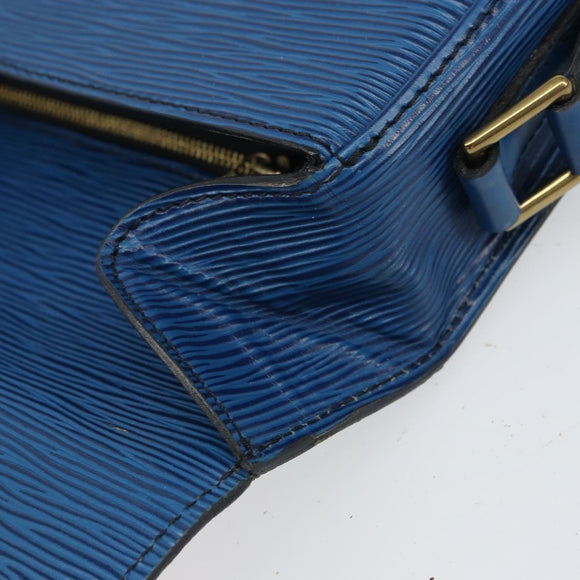LOUIS VUITTON Epi Saint Cloud GM Shoulder Bag Toledo Blue M52195 LV Auth bs32607