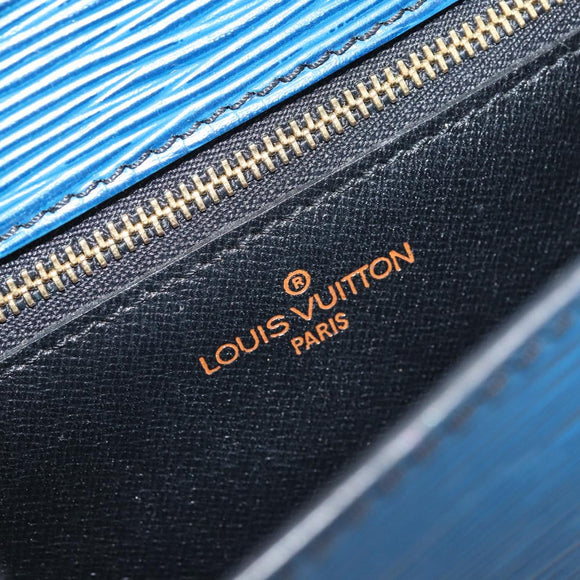 LOUIS VUITTON Epi Saint Cloud GM Shoulder Bag Toledo Blue M52195 LV Auth bs32607