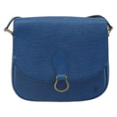 LOUIS VUITTON Epi Saint Cloud GM Shoulder Bag Toledo Blue M52195 LV Auth bs32607-13