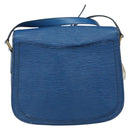 LOUIS VUITTON Epi Saint Cloud GM Shoulder Bag Toledo Blue M52195 LV Auth bs32607-2