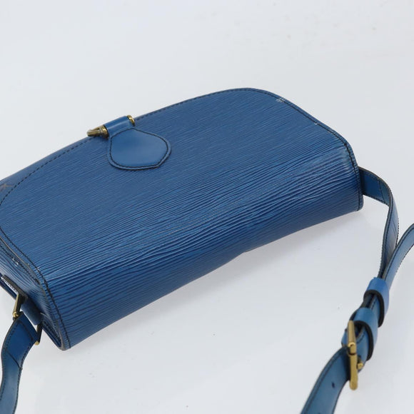 LOUIS VUITTON Epi Saint Cloud GM Shoulder Bag Toledo Blue M52195 LV Auth bs32607