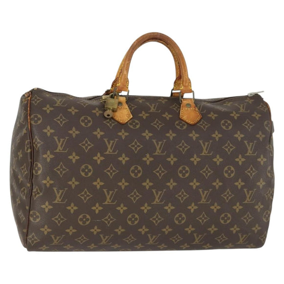 LOUIS VUITTON Monogram Speedy 40 Hand Bag M41522 LV Auth bs32609