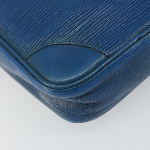 LOUIS VUITTON Epi Danube Shoulder Bag Blue M45635 LV Auth bs32615