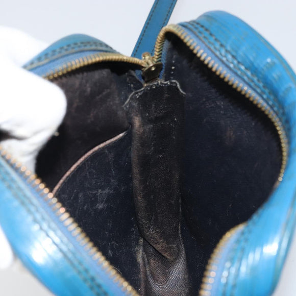 LOUIS VUITTON Epi Danube Shoulder Bag Blue M45635 LV Auth bs32615