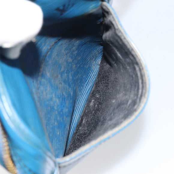 LOUIS VUITTON Epi Danube Shoulder Bag Blue M45635 LV Auth bs32615