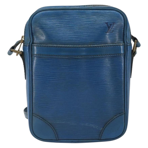 LOUIS VUITTON Epi Danube Shoulder Bag Blue M45635 LV Auth bs32615