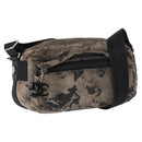 CHANEL Sports Line Shoulder Bag Nylon Gray Silver CC Auth bs32624-1