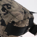 CHANEL Sports Line Shoulder Bag Nylon Gray Silver CC Auth bs32624-16