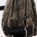 CHANEL Sports Line Shoulder Bag Nylon Gray Silver CC Auth bs32624-10