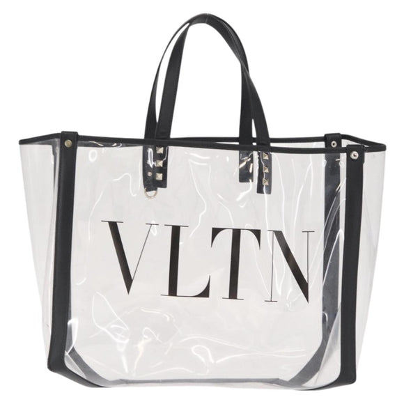 VALENTINO Tote Bag Vinyl Clear Auth bs32626