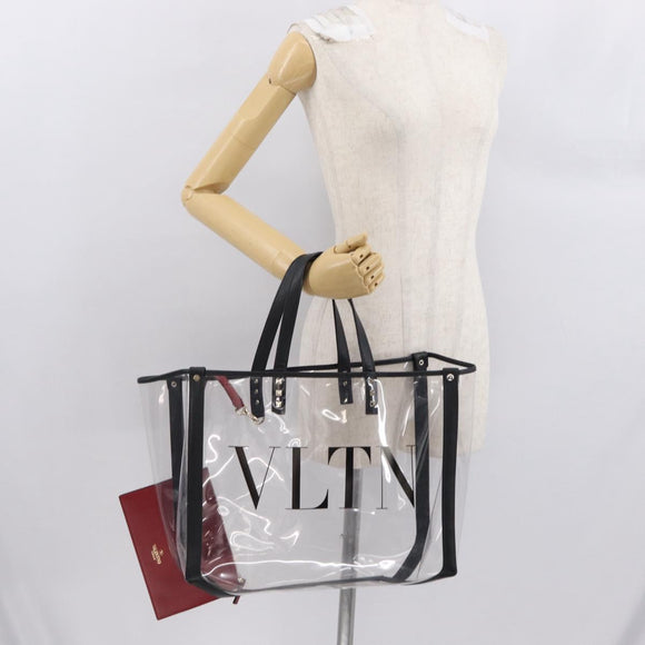 VALENTINO Tote Bag Vinyl Clear Auth bs32626